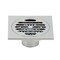 Kingston Brass Watercourse Symmetric 4" Square Grid Shower Drain, Chrome BSF4262C - alternate 1